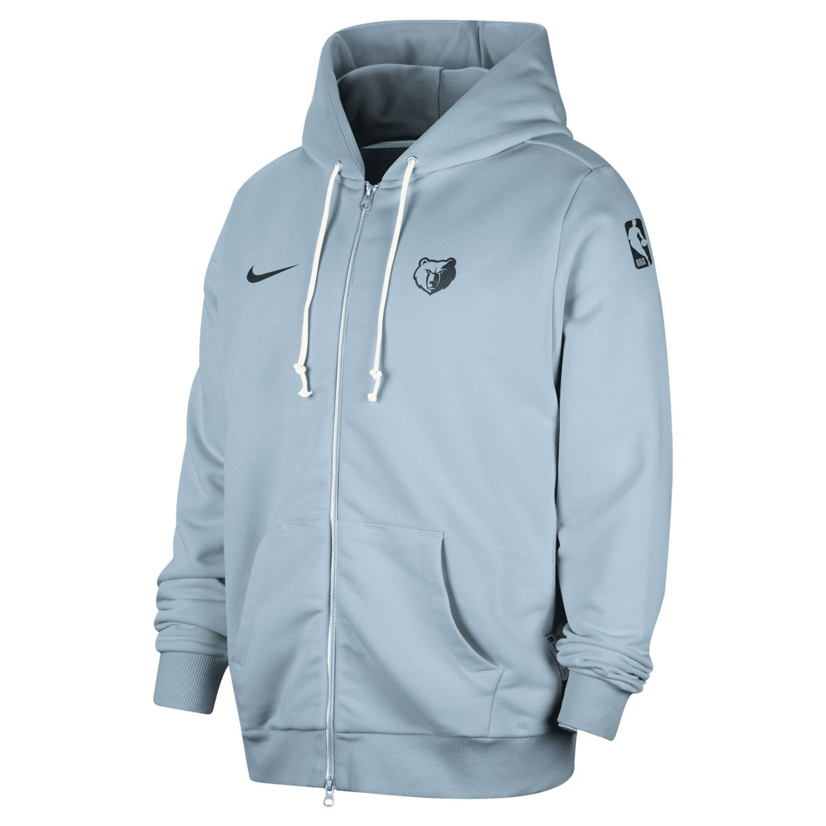 Nike Memphis Grizzlies Authentic Standard Issue Full-Zip Hoodie Jacket Light Blue