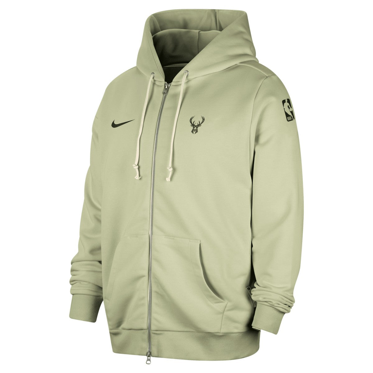 Nike Milwaukee Bucks Authentic Standard Issue Full-Zip Hoodie Jacket Green