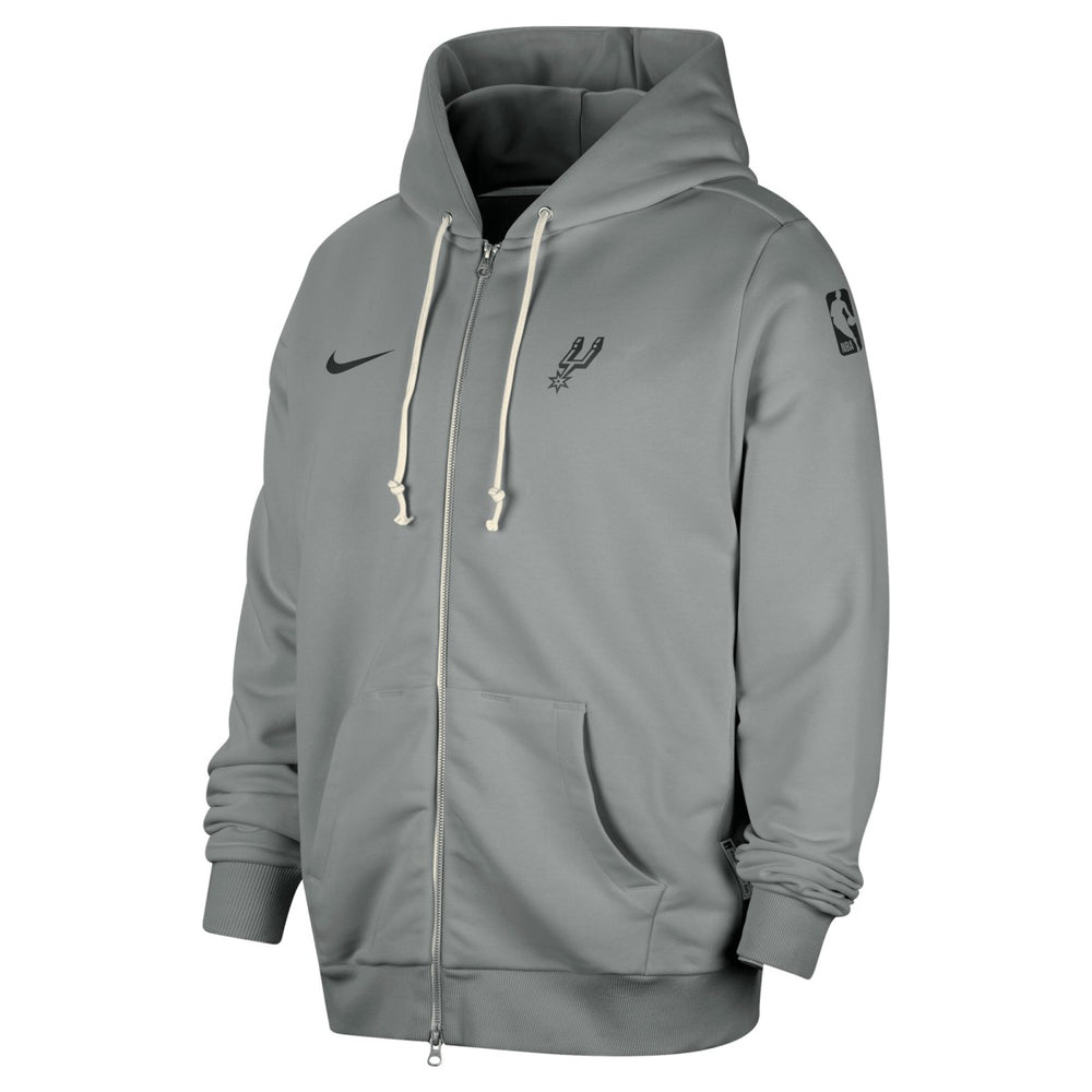 Nike San Antonio Spurs Authentic Standard Issue Full-Zip Hoodie Jacket Gray