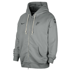 Nike San Antonio Spurs Authentic Standard Issue Full-Zip Hoodie Jacket Gray