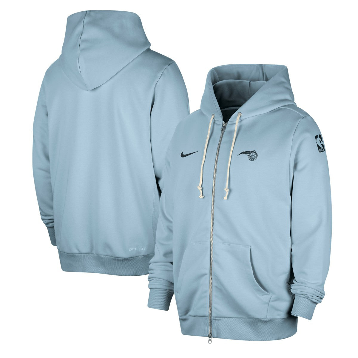 Nike Orlando Magic Authentic Standard Issue Full-Zip Hoodie Jacket Light Blue