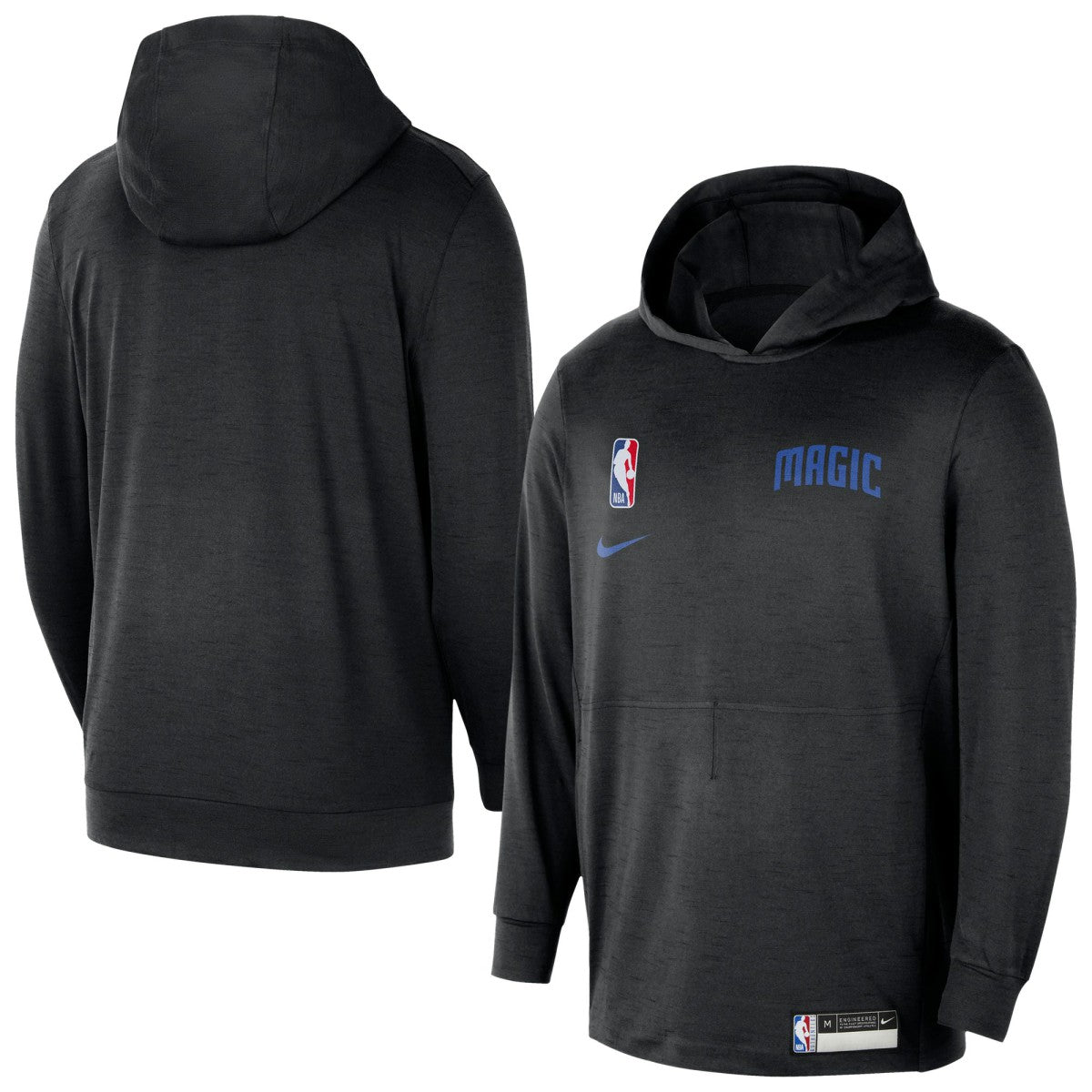 Nike Orlando Magic 2024/25 On-Court Authentic Practice Yoga Restore Lightweight Pullover Hoodie Black