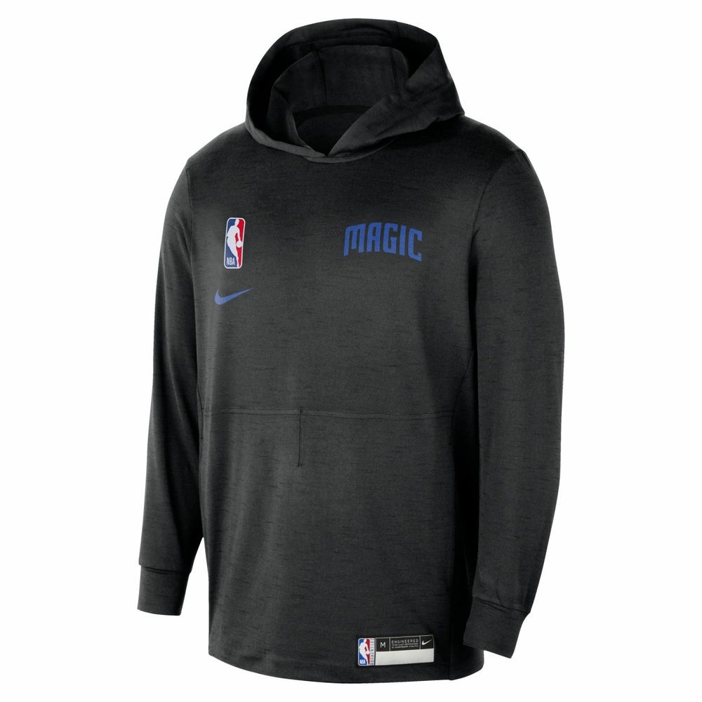 Nike Orlando Magic 2024/25 On-Court Authentic Practice Yoga Restore Lightweight Pullover Hoodie Black