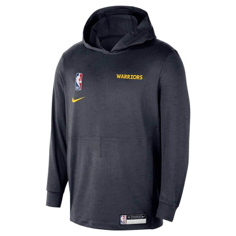 Nike Golden State Warriors 2024/25 On-Court Authentic Practice Yoga Restore Lightweight Pullover Hoodie Navy