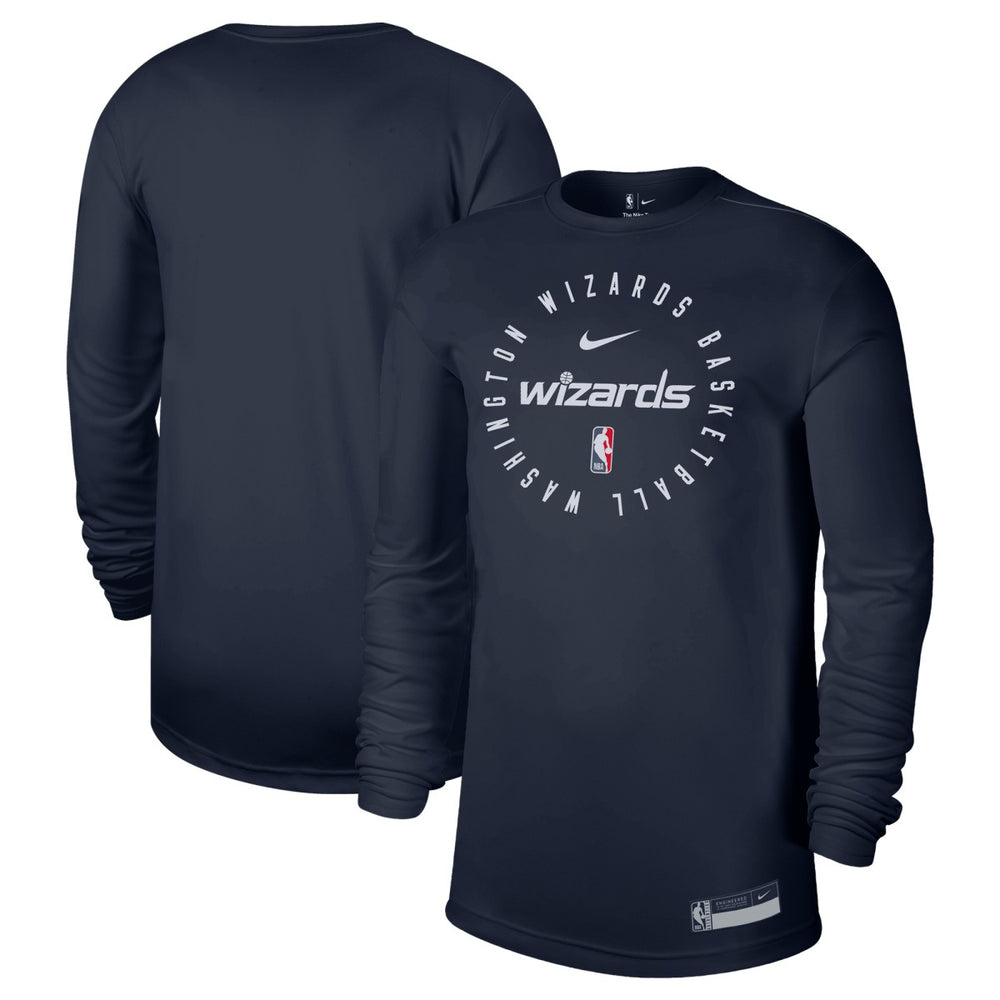 Nike Washington Wizards 2024/25 Legend On-Court Practice Long Sleeve T-Shirt Navy