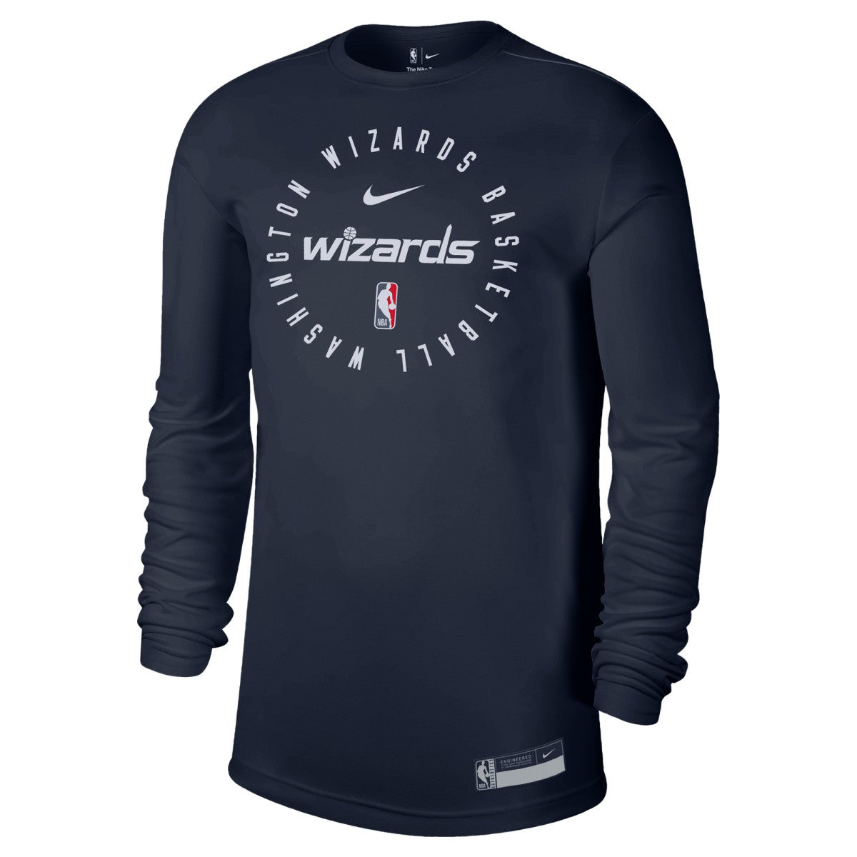 Nike Washington Wizards 2024/25 Legend On-Court Practice Long Sleeve T-Shirt Navy