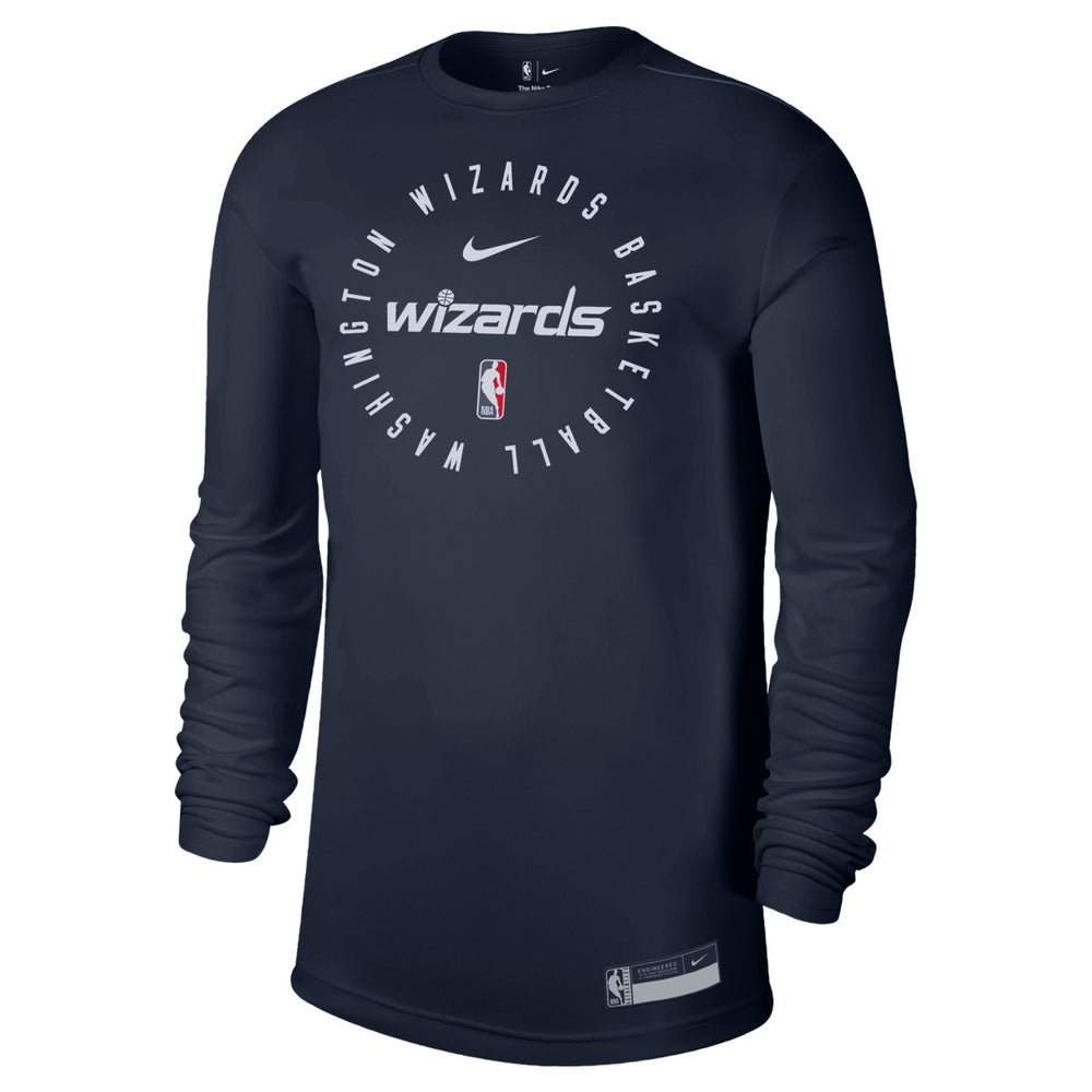 Nike Washington Wizards 2024/25 Legend On-Court Practice Long Sleeve T-Shirt Navy