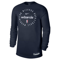 Nike Washington Wizards 2024/25 Legend On-Court Practice Long Sleeve T-Shirt Navy
