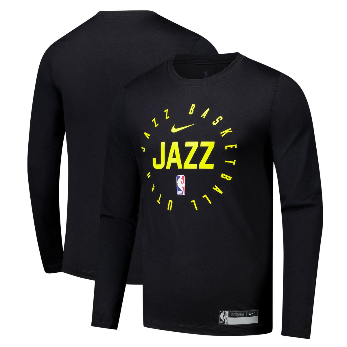 Nike Utah Jazz 2024/25 Legend On-Court Practice Long Sleeve T-Shirt Black