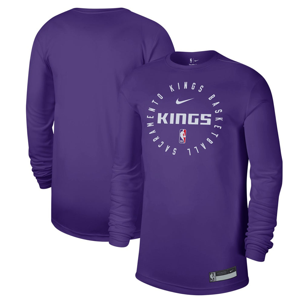 Nike Sacramento Kings 2024/25 Legend On-Court Practice Long Sleeve T-Shirt Purple