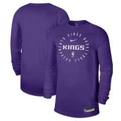 Nike Sacramento Kings 2024/25 Legend On-Court Practice Long Sleeve T-Shirt Purple