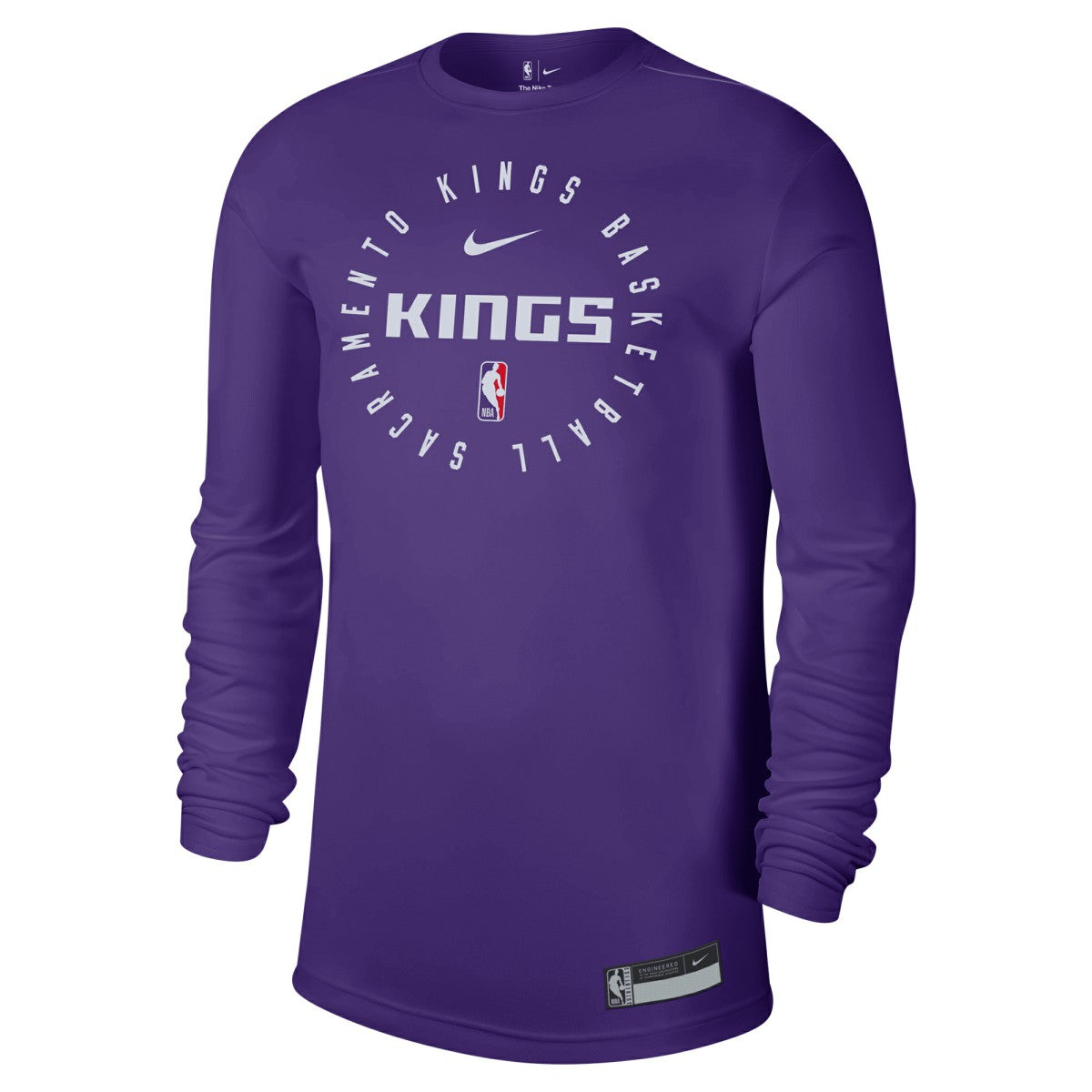 Nike Sacramento Kings 2024/25 Legend On-Court Practice Long Sleeve T-Shirt Purple