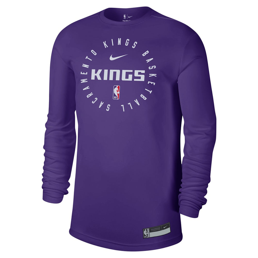 Nike Sacramento Kings 2024/25 Legend On-Court Practice Long Sleeve T-Shirt Purple