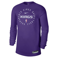 Nike Sacramento Kings 2024/25 Legend On-Court Practice Long Sleeve T-Shirt Purple