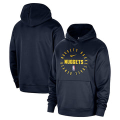 Nike Denver Nuggets 2024/25 Spotlight On-Court Practice Performance Pullover Hoodie Navy