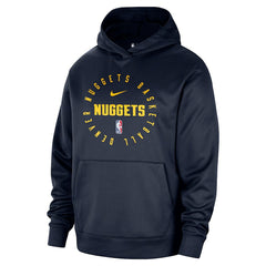 Nike Denver Nuggets 2024/25 Spotlight On-Court Practice Performance Pullover Hoodie Navy