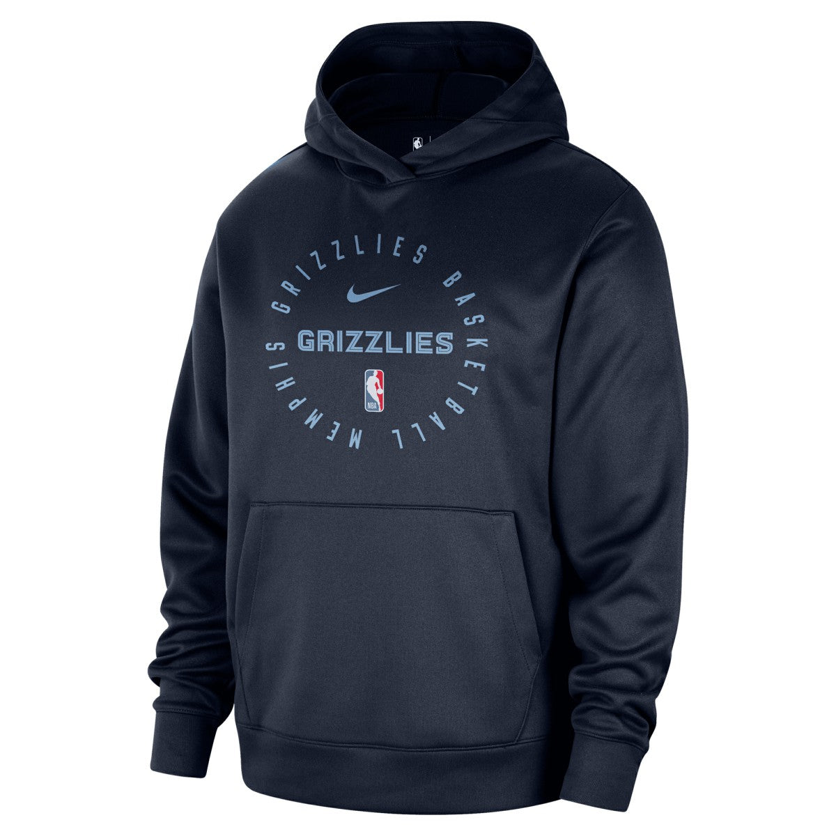 Nike Memphis Grizzlies 2024/25 Spotlight On-Court Practice Performance Pullover Hoodie Navy