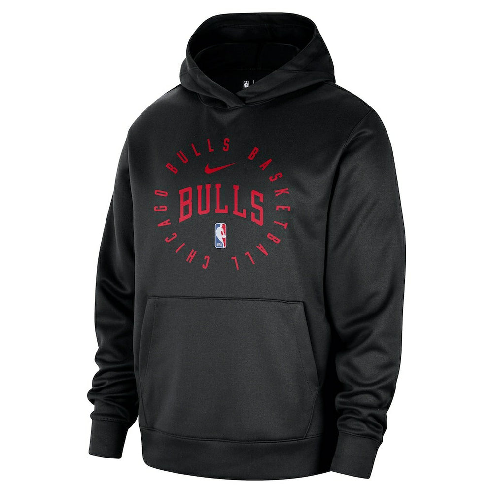 Nike Chicago Bulls 2024/25 Spotlight On-Court Practice Performance Pullover Hoodie Black