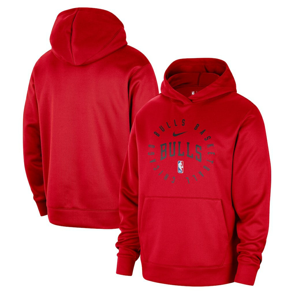 Nike Chicago Bulls 2024/25 Spotlight On-Court Practice Performance Pullover Hoodie Red