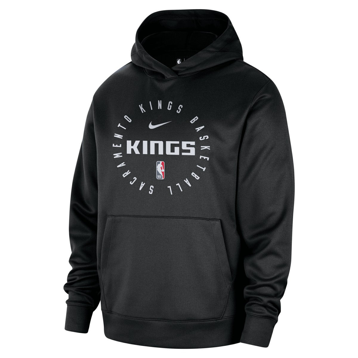 Nike Sacramento Kings 2024/25 Spotlight On-Court Practice Performance Pullover Hoodie Black