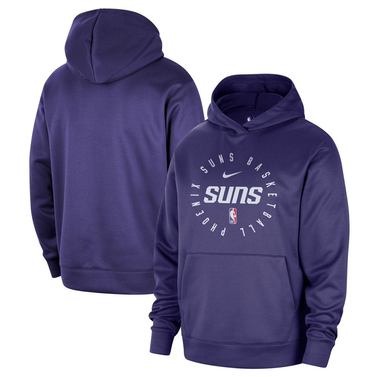 Nike Phoenix Suns 2024/25 Spotlight On-Court Practice Performance Pullover Hoodie Purple