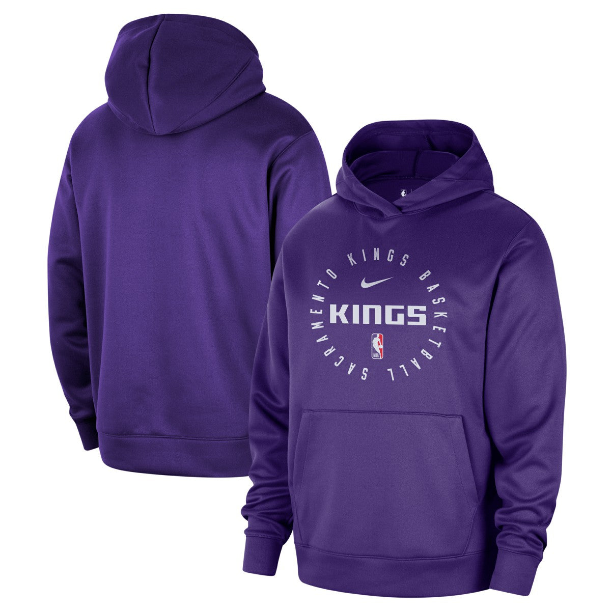 Nike Sacramento Kings 2024/25 Spotlight On-Court Practice Performance Pullover Hoodie Purple