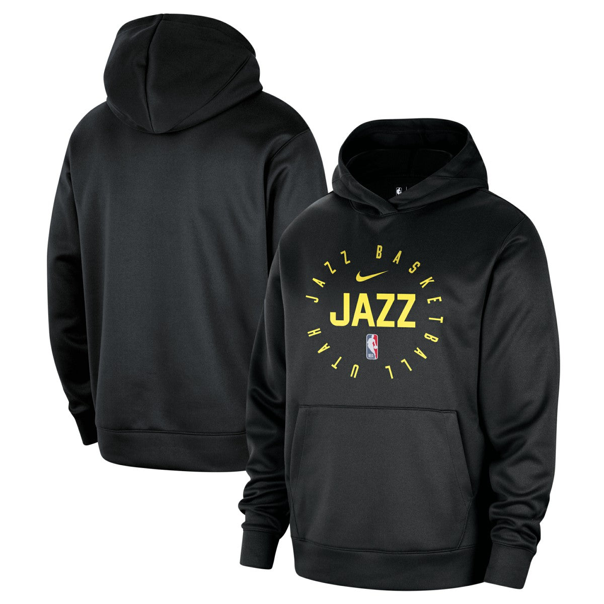 Nike Utah Jazz 2024/25 Spotlight On-Court Practice Performance Pullover Hoodie Black
