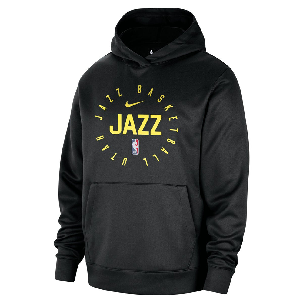 Nike Utah Jazz 2024/25 Spotlight On-Court Practice Performance Pullover Hoodie Black
