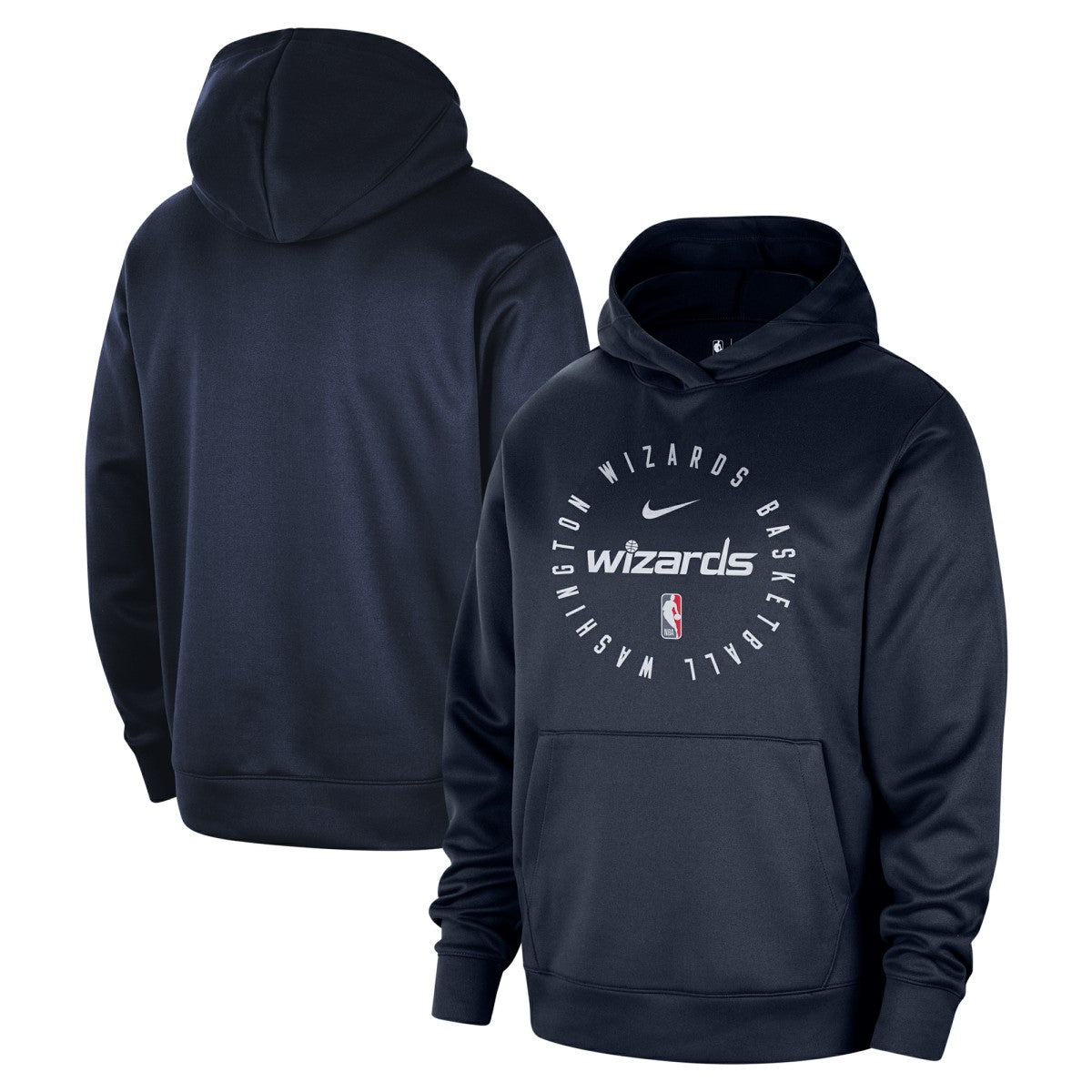 Nike Washington Wizards 2024/25 Spotlight On-Court Practice Performance Pullover Hoodie Navy