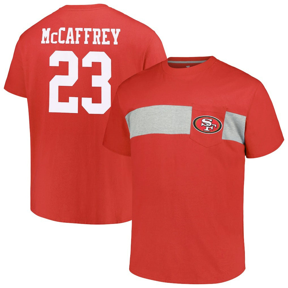 Christian McCaffrey San Francisco 49ers Big & Tall T-Shirt - Scarlet - Fanatics