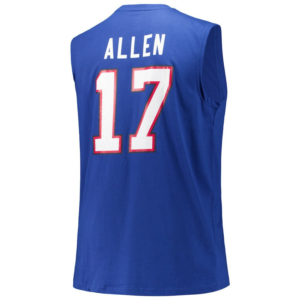 Josh Allen Buffalo Bills Big & Tall Muscle Tank Top - Royal - Fanatics