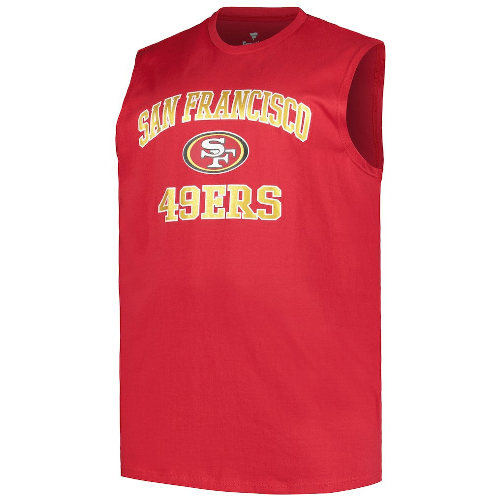 Christian McCaffrey San Francisco 49ers Big & Tall Muscle Tank Top - Scarlet - Fanatics