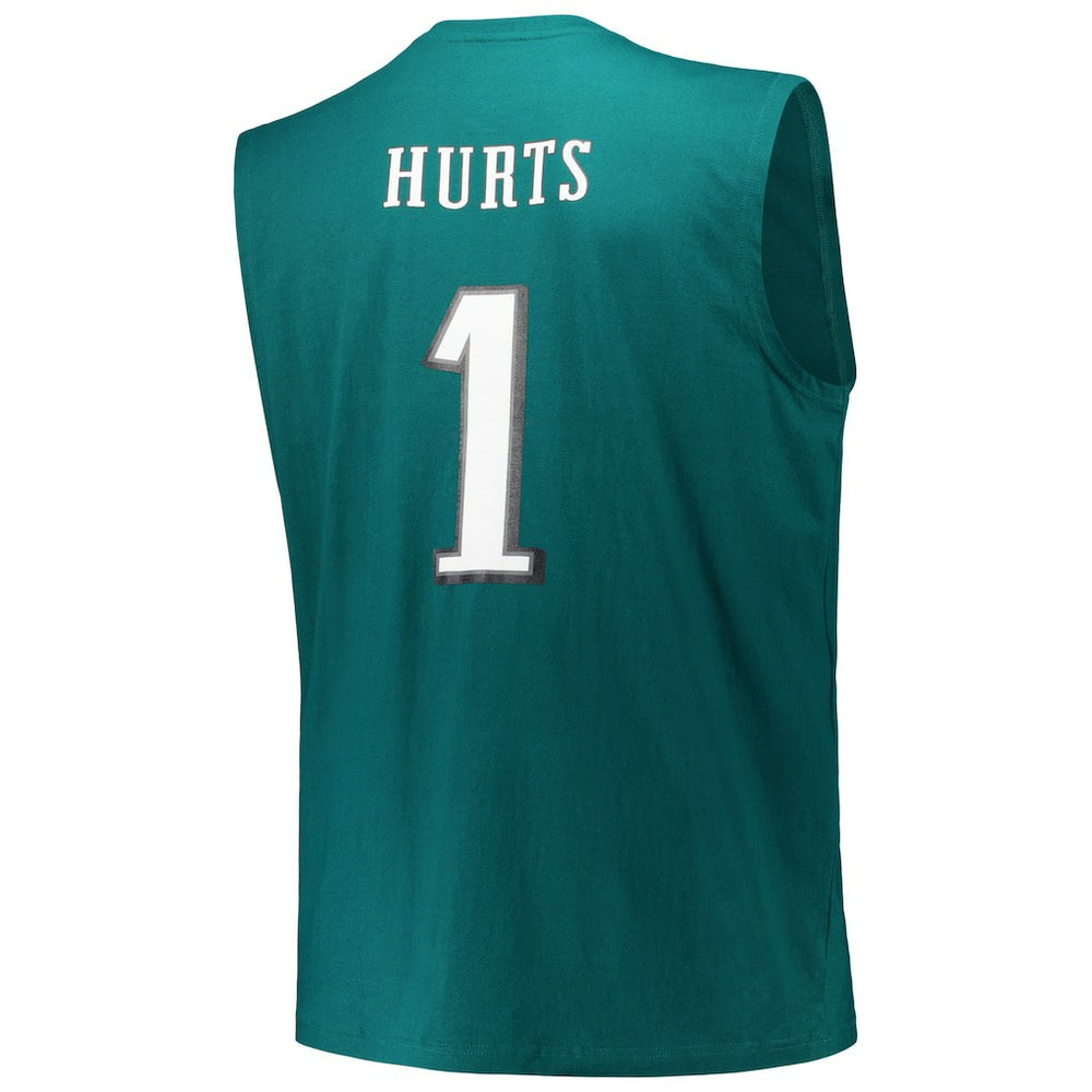 Jalen Hurts Philadelphia Eagles Big & Tall Muscle Tank Top - Midnight Green - Fanatics