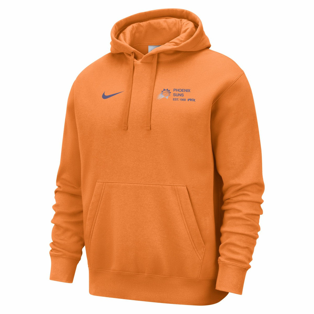 Nike Phoenix Suns Courtside Club Pullover Hoodie Orange