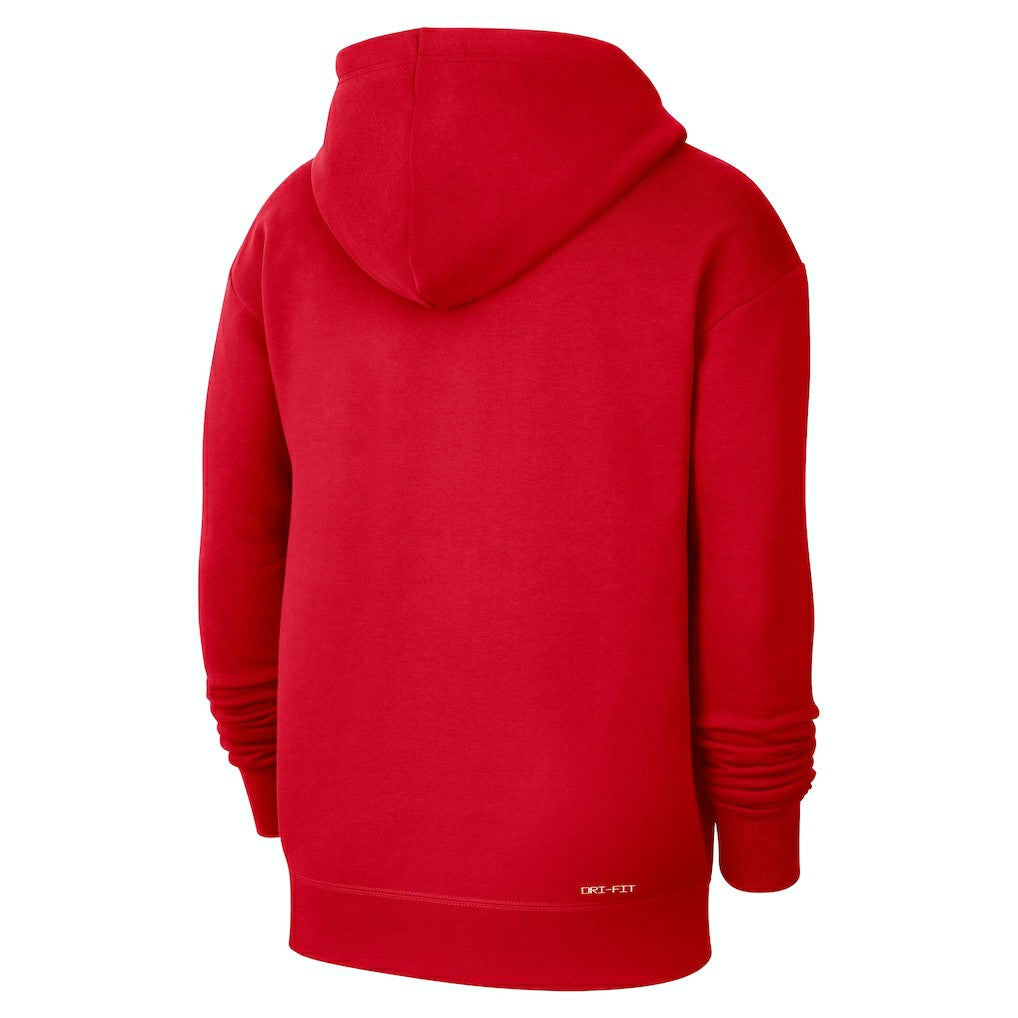 Nike Atlanta Hawks Courtside Standard Issue Premium Performance Pullover Hoodie Red