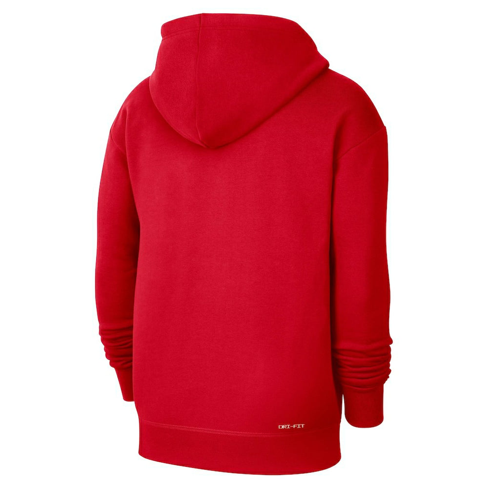 Nike Atlanta Hawks Courtside Standard Issue Premium Performance Pullover Hoodie Red