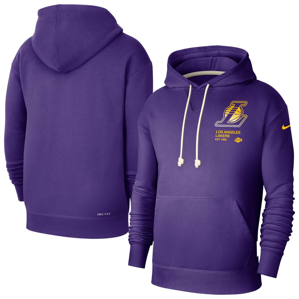 Nike Los Angeles Lakers Courtside Standard Issue Premium Performance Pullover Hoodie Purple