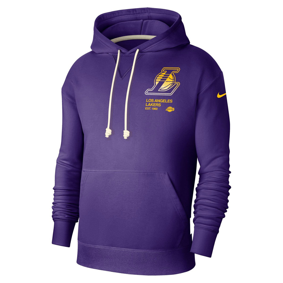 Nike Los Angeles Lakers Courtside Standard Issue Premium Performance Pullover Hoodie Purple