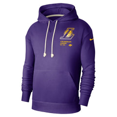 Nike Los Angeles Lakers Courtside Standard Issue Premium Performance Pullover Hoodie Purple