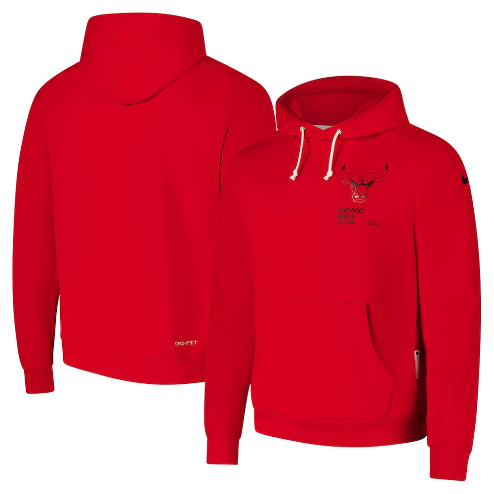 Nike Chicago Bulls Courtside Standard Issue Premium Performance Pullover Hoodie Red