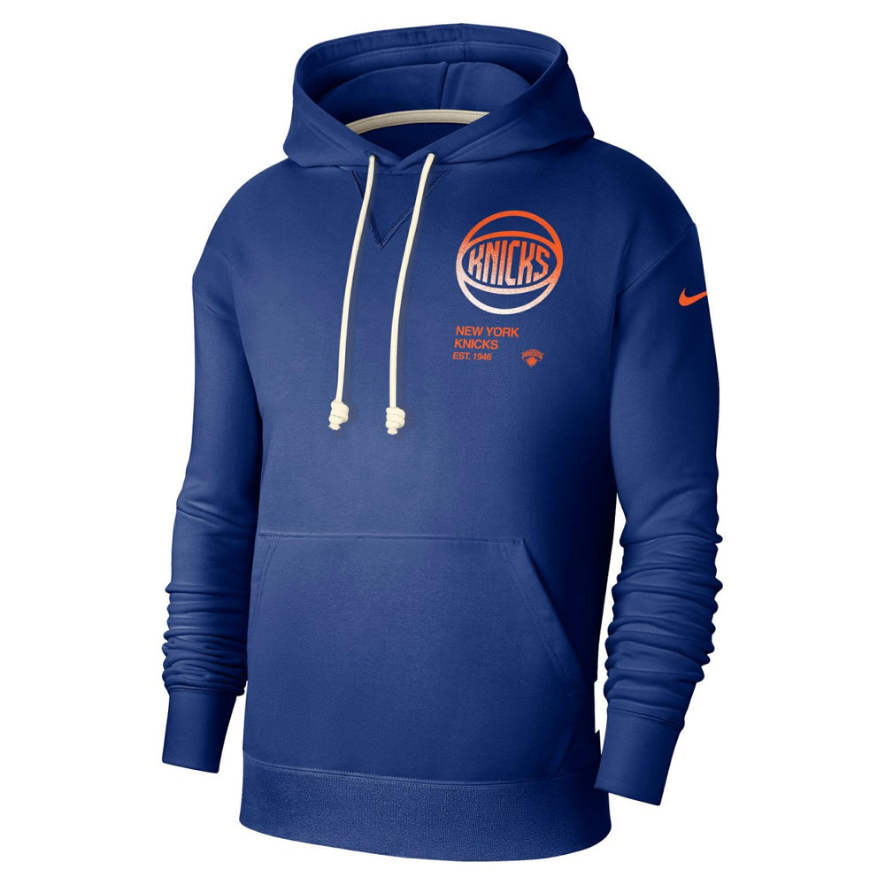 Nike New York Knicks Courtside Standard Issue Premium Performance Pullover Hoodie Blue