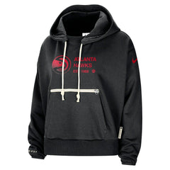 Nike Atlanta Hawks Women's Courtside Standard Issue Performance Pullover Hoodie Black