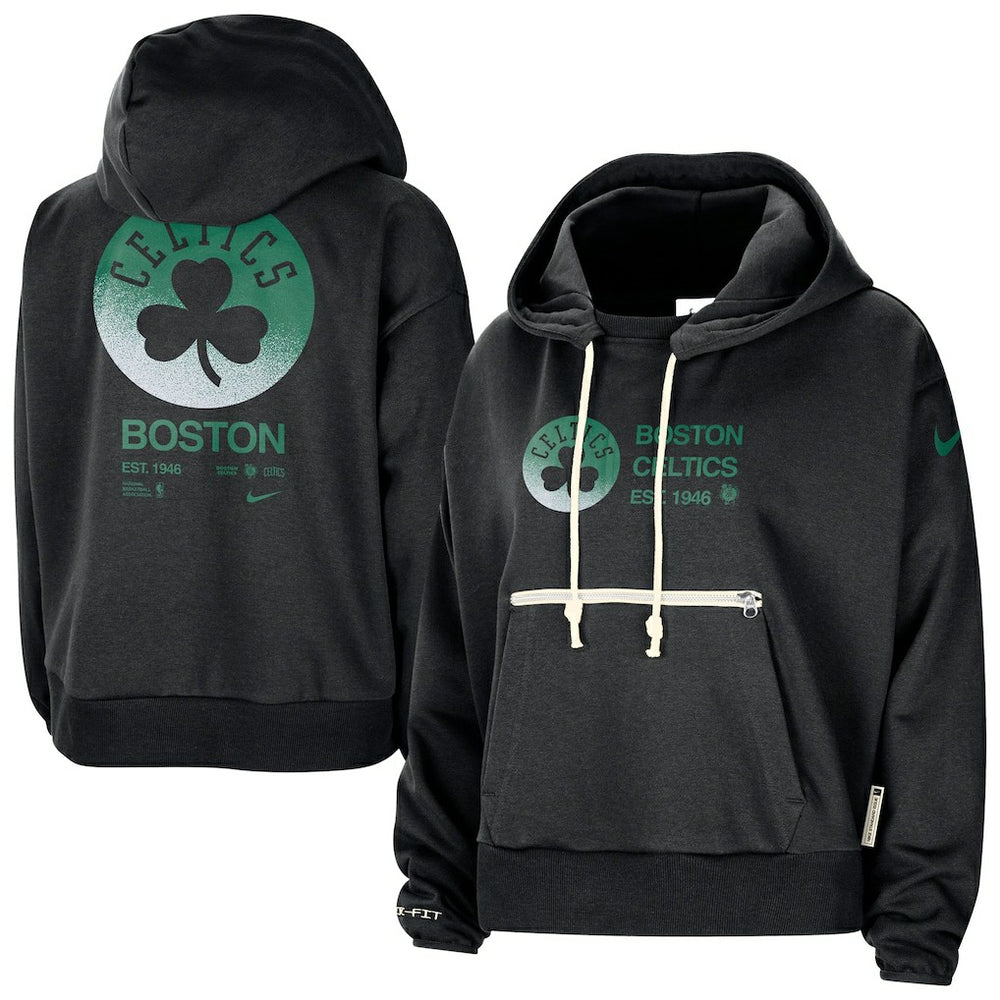 Nike Boston Celtics Women's Courtside Standard Issue Performance Pullover Hoodie Black