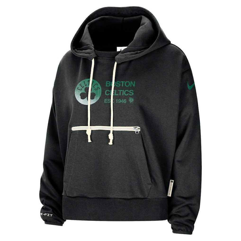 Nike Boston Celtics Women's Courtside Standard Issue Performance Pullover Hoodie Black