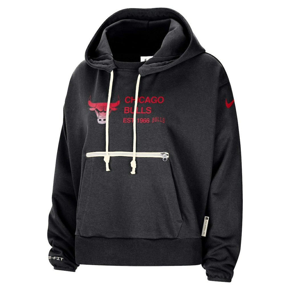Nike Chicago Bulls Women's Courtside Standard Issue Performance Pullover Hoodie Black