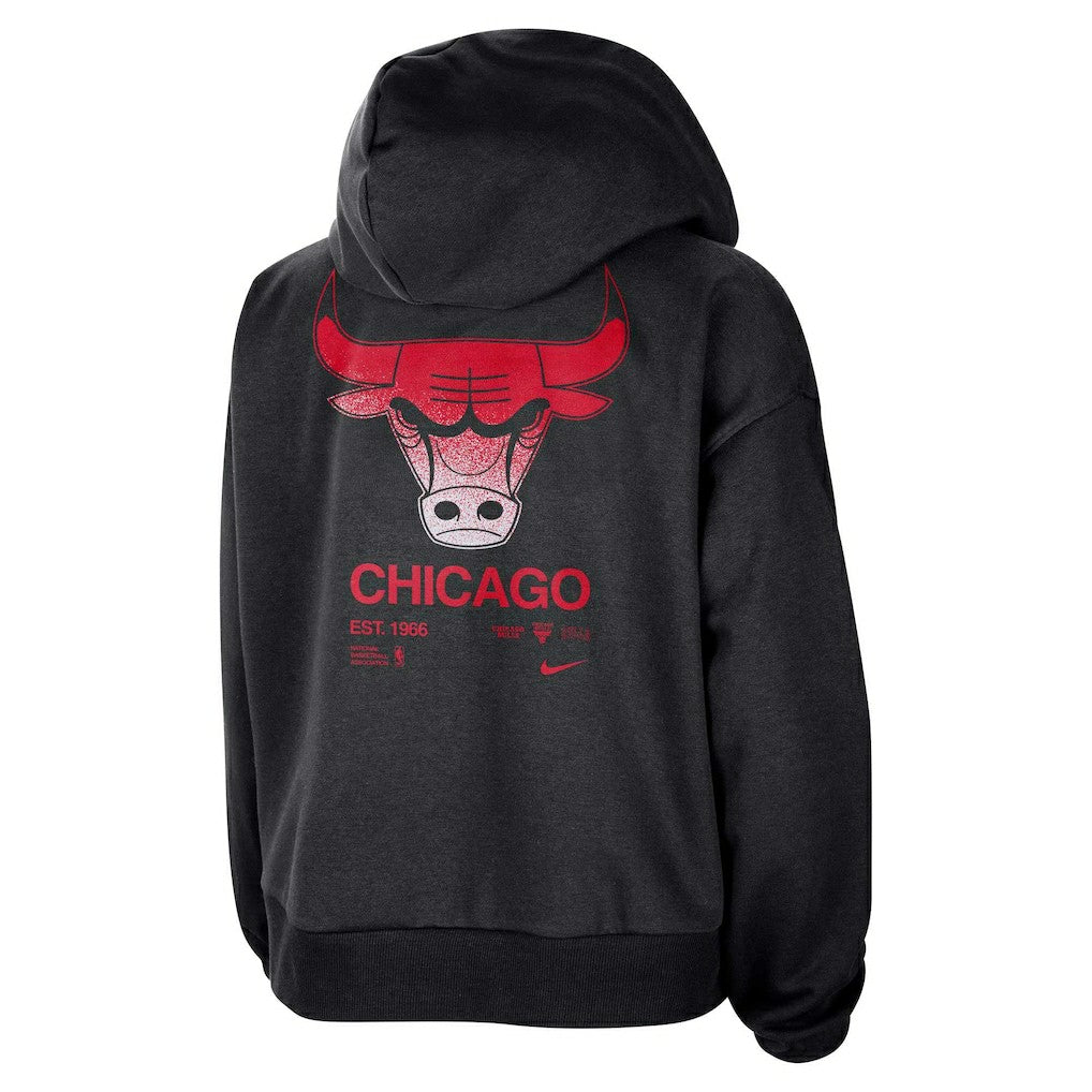 Nike Chicago Bulls Women's Courtside Standard Issue Performance Pullover Hoodie Black