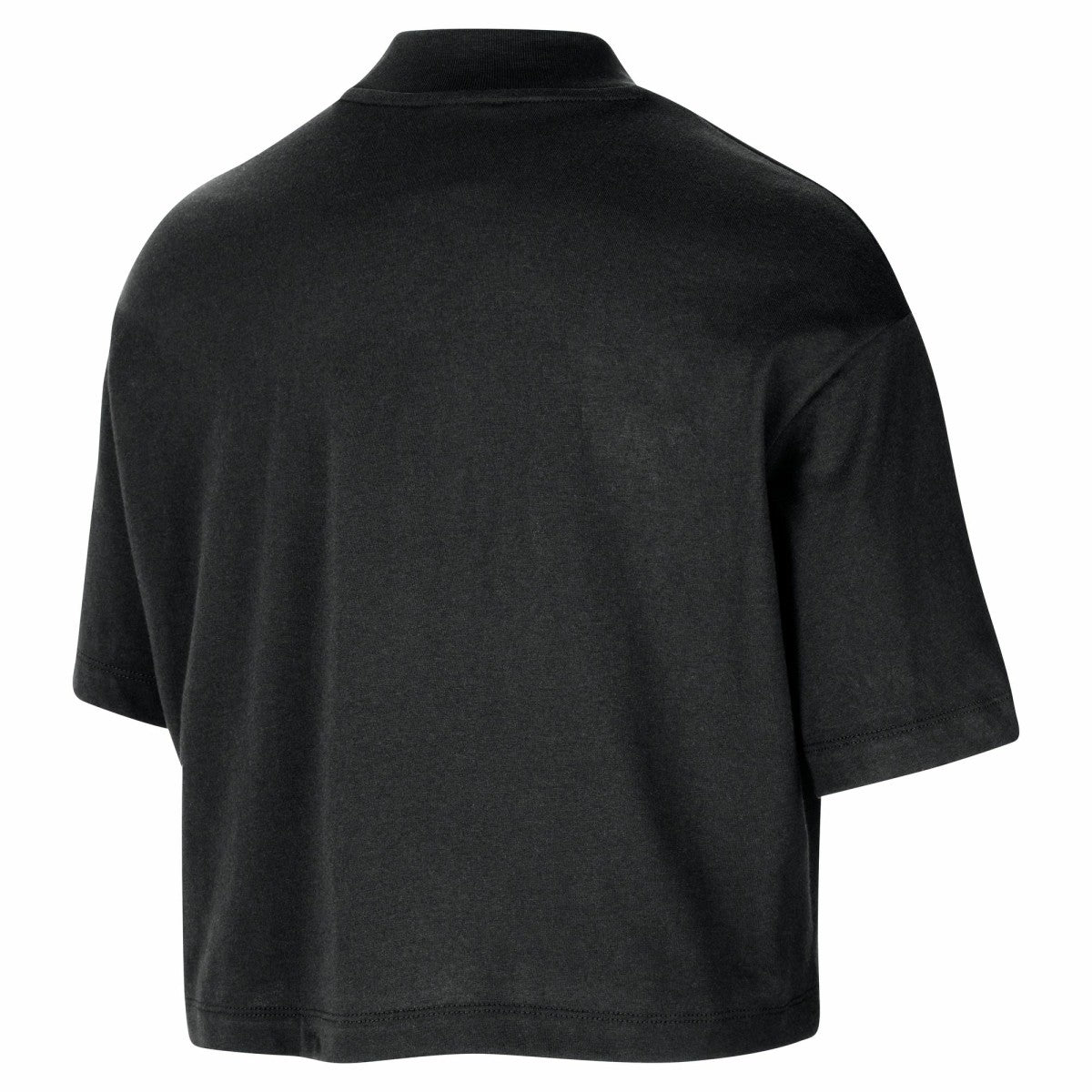 Nike Los Angeles Lakers Women's Courtside Mock Neck Loose Fit Cropped T-Shirt Black