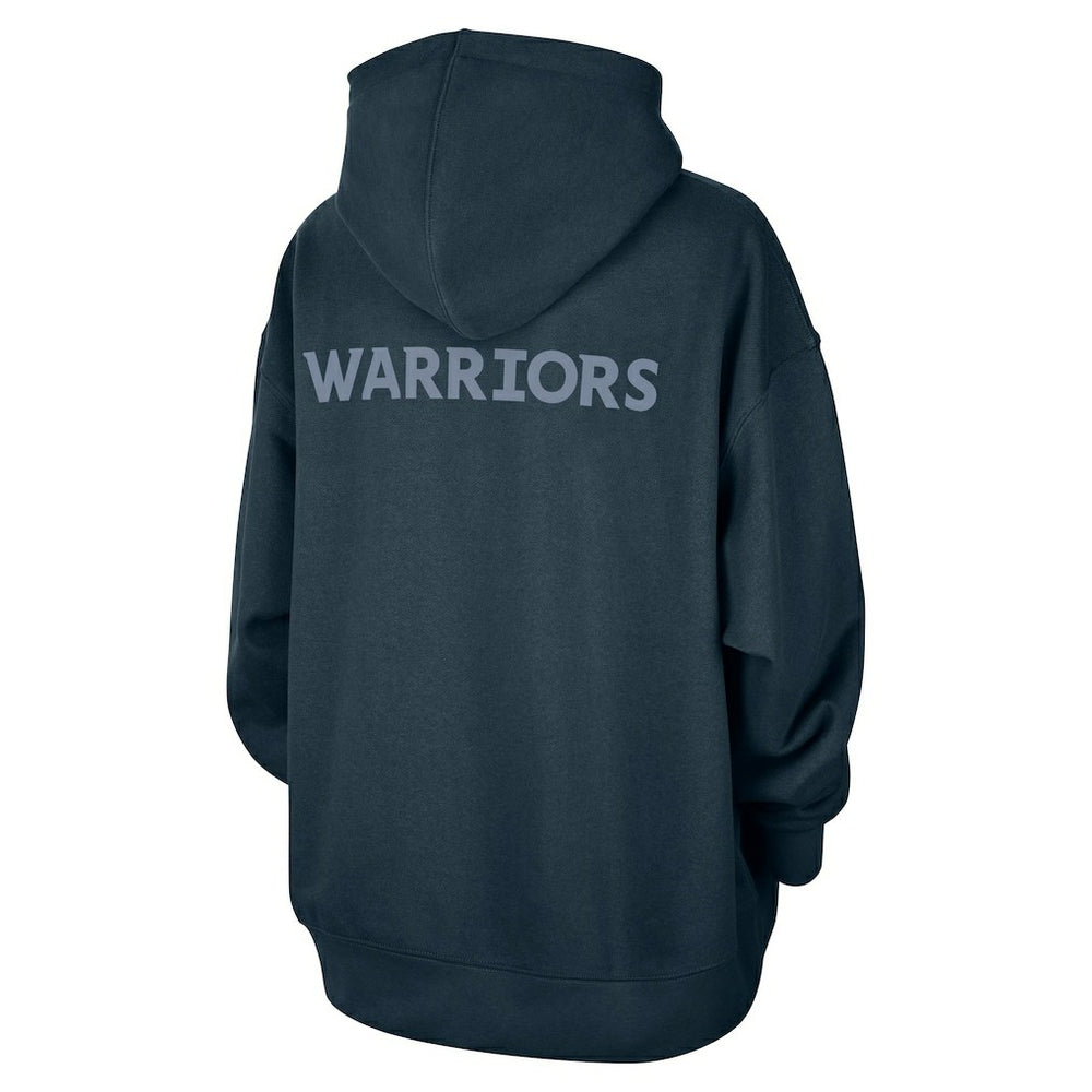 Golden State Warriors Jordan Brand Women's Courtside Statement Edition Oversize Pullover Hoodie Navy