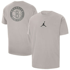 Brooklyn Nets Jordan Brand Statement Edition Jumpman Flight Heavyweight T-Shirt Stone