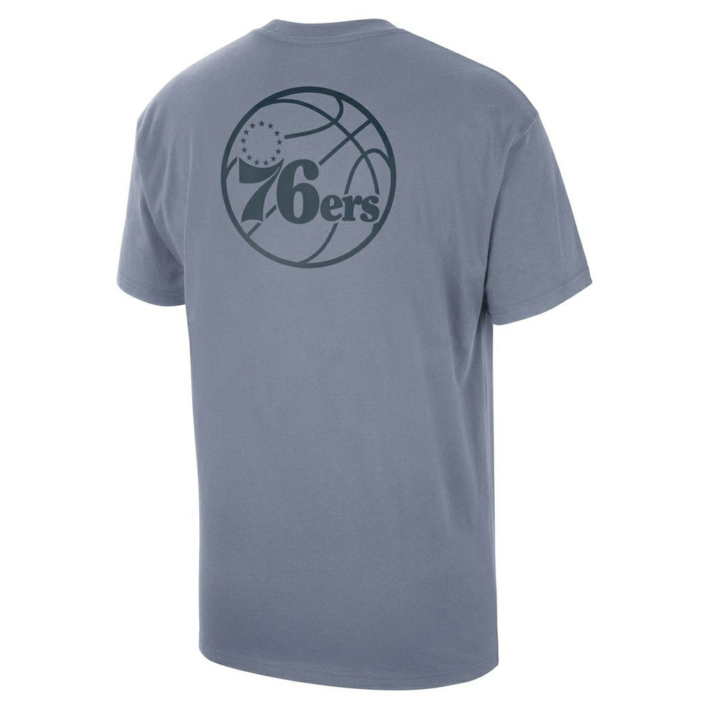 Philadelphia 76ers Jordan Brand Statement Edition Jumpman Flight Heavyweight T-Shirt Blue